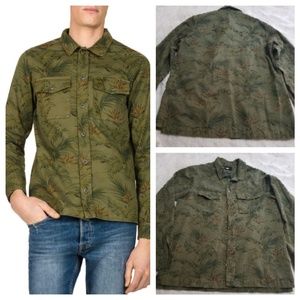 The kooples green Japanese flowers reg. Fit Utilit